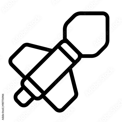 Missile Line Icon