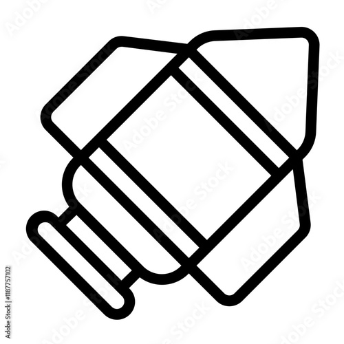 Missile Line Icon