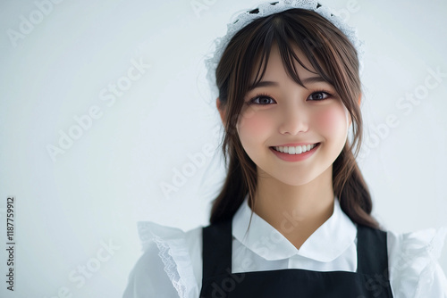 メイド服姿の女性・メイド喫茶のイメージ photo