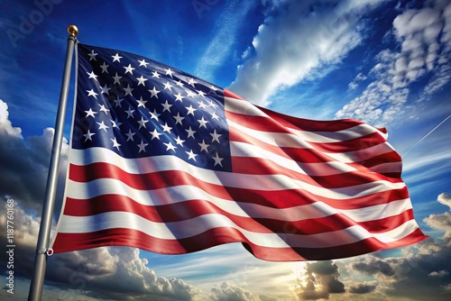 Stars and Stripes: Stunning American flag backgrounds for patriotic photos and celebrations.