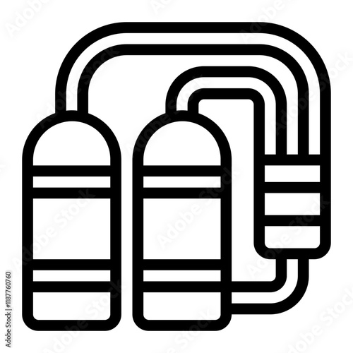 Petrochemical Products Line Icon