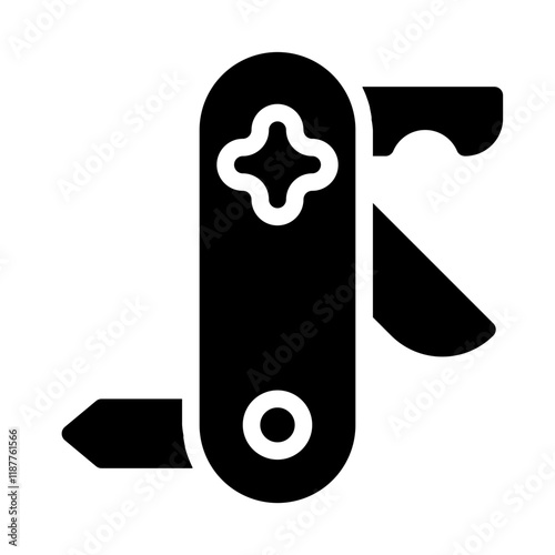 Pocket Knife Solid Icon