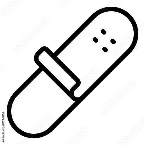 Griptape outline icon representing skateboard grip accessories