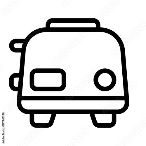 Toaster Line Icon photo