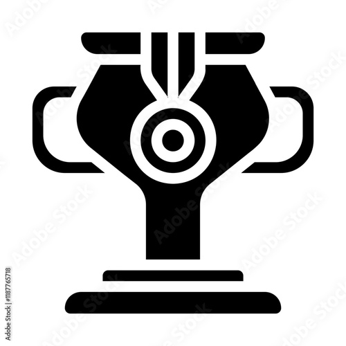 Trophy Icon for Reward Solid Icon
