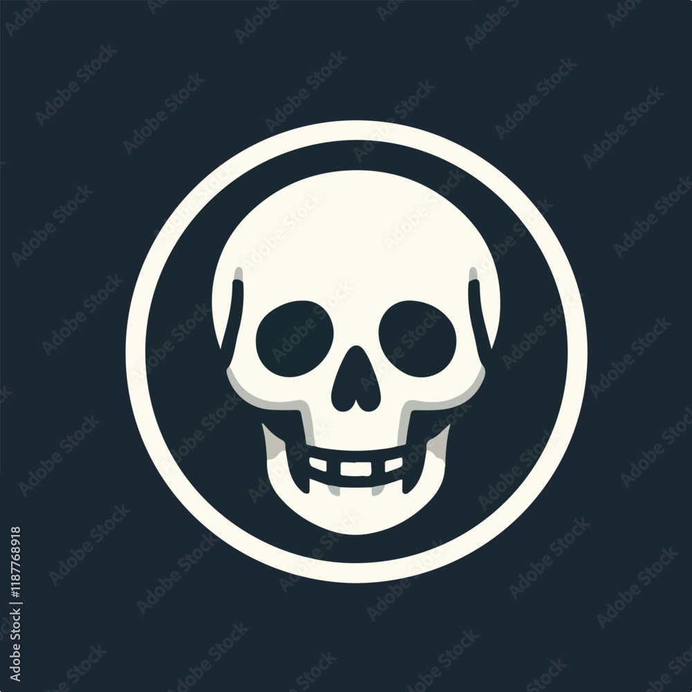 Fototapeta premium cool skull logo image vector