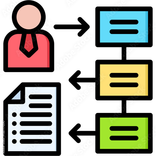 Workflow lineal color icon