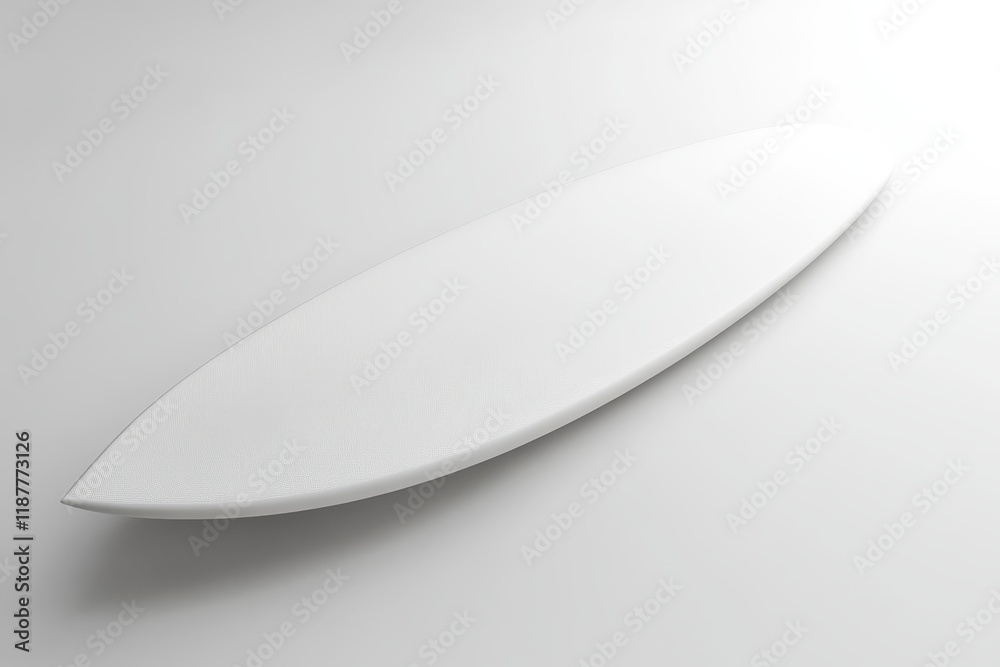 White surfboard isolated on white background. (2) White surfboard isolated on white background. (2)