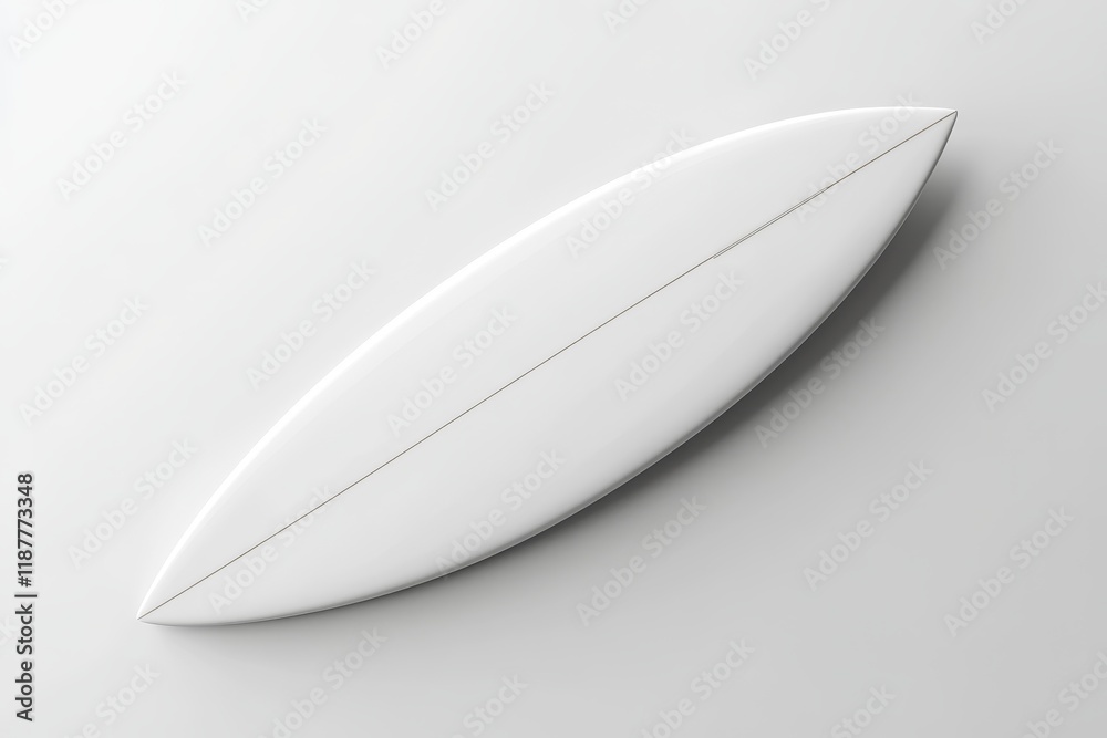 White surfboard isolated on white background. (4) White surfboard isolated on white background. (4)