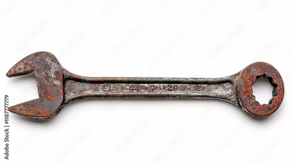 Isolated Hand Tool Wrench on Clean White Background for Design Use Isolated Hand Tool Wrench on Clean White Background for Design Use