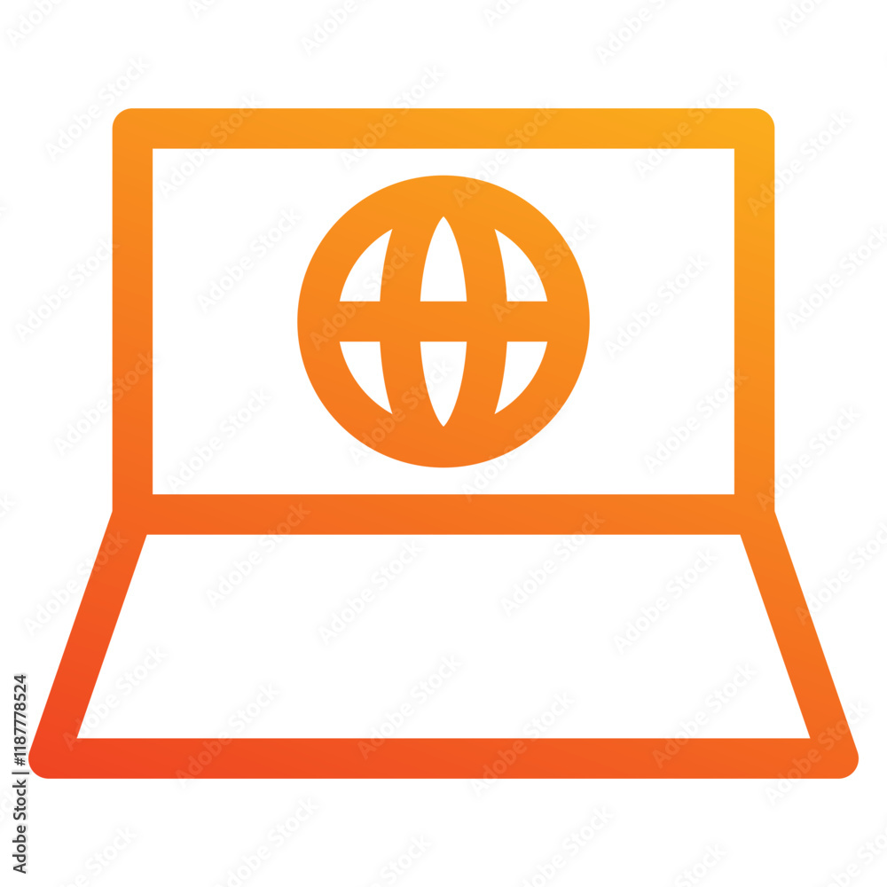 Laptop icon element for design Laptop icon element for design