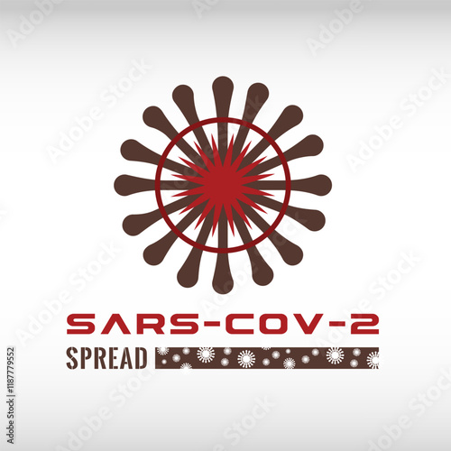 Virus logo. Covid icon and sign 