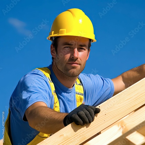 A skilled engineer designs solutions while workers bring plans to life. Under the vast sky, people labor together, building a future with determination and expertise