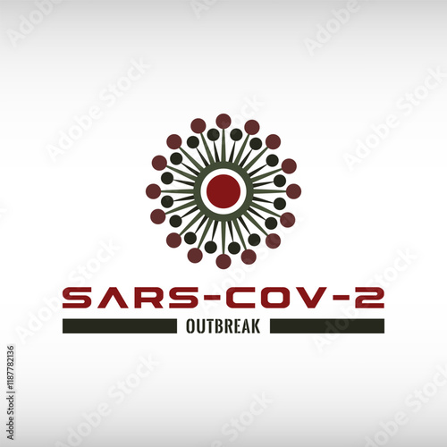 Virus logo. Covid icon and sign 