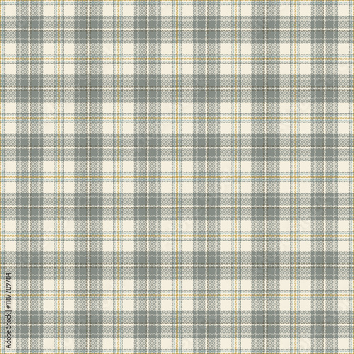 Coastal Plaid Check Seamless Pattern - Cute plaid check repeating pattern design