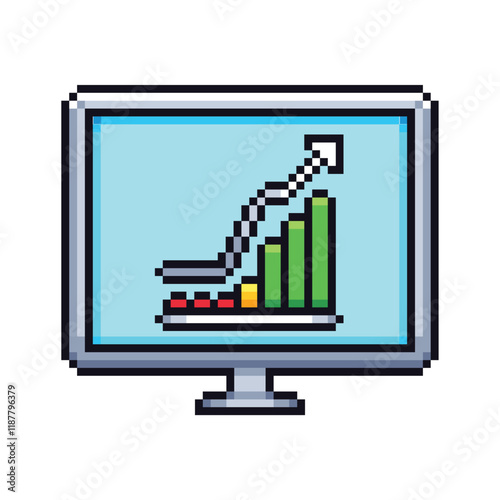 this is a business icon in pixel art with colorful color,this item good for presentations,stickers, icons, t shirt design,game asset,logo and project.