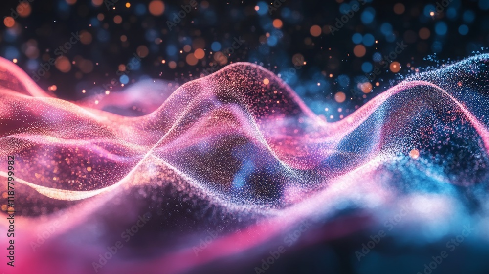 Abstract digital technology background. Innovation high-tech future, network connection, speed movement, AI, metaverse, communication, big data, data transfer, Network, cyber light trails.