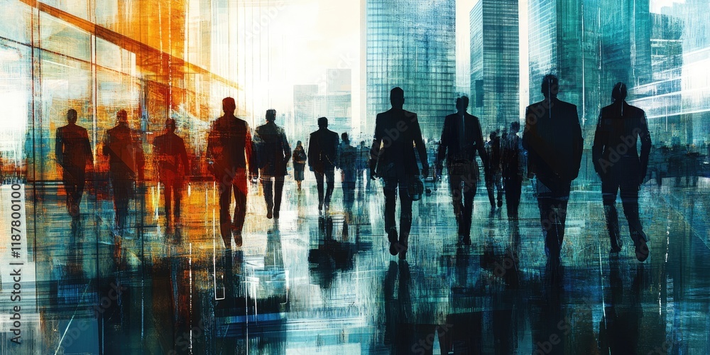 Business leaders collaborate on market development plans, using financial analysis and growth projections. Business leaders collaborate on market development plans, using financial analysis and growth projections.