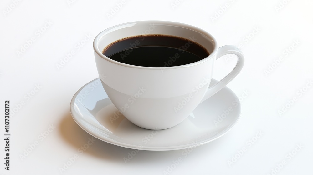 Black coffee on white cup Black coffee on white cup
