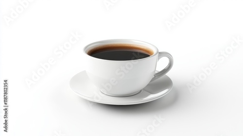 Wallpaper Mural Clean coffee cup isolated on white background Torontodigital.ca