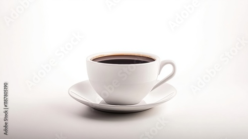 Wallpaper Mural A cup coffee mockup on white background Torontodigital.ca