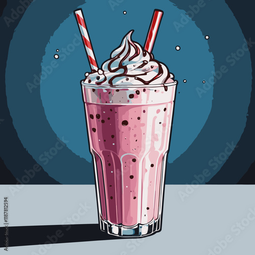 milk shake vector for design needs