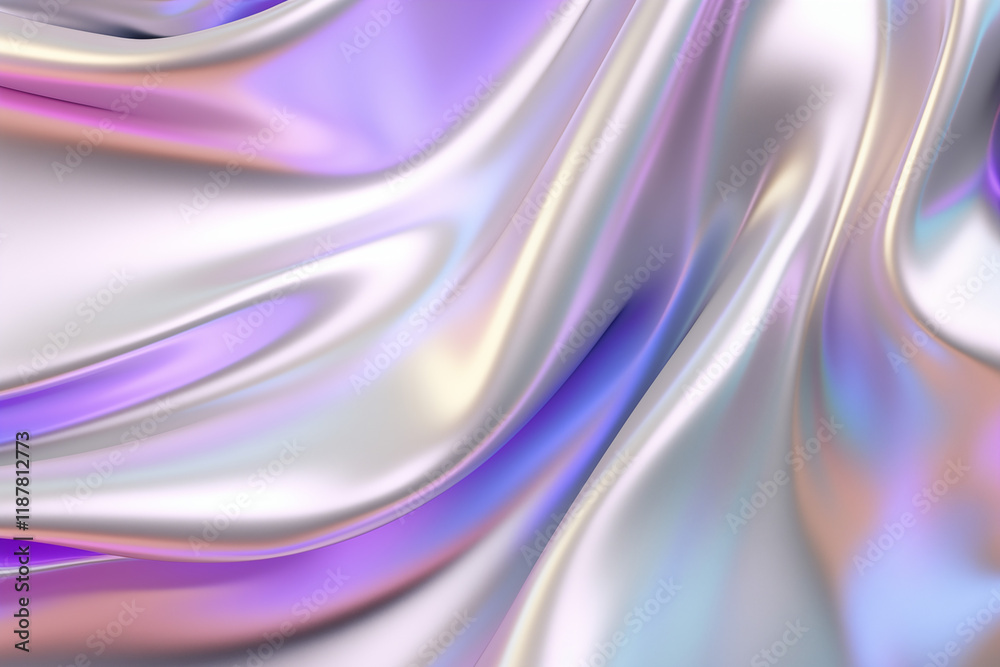 Obraz premium Holographic Liquid Texture Background