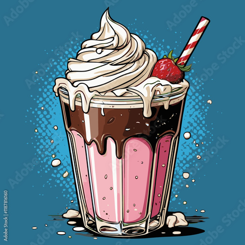 milk shake vector for design needs