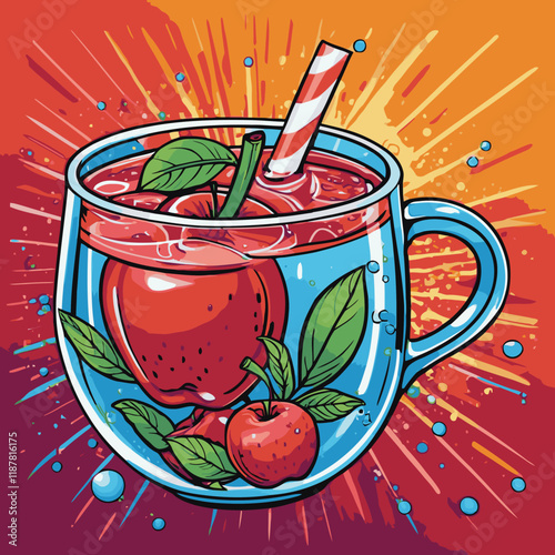 red apple vector for design needs