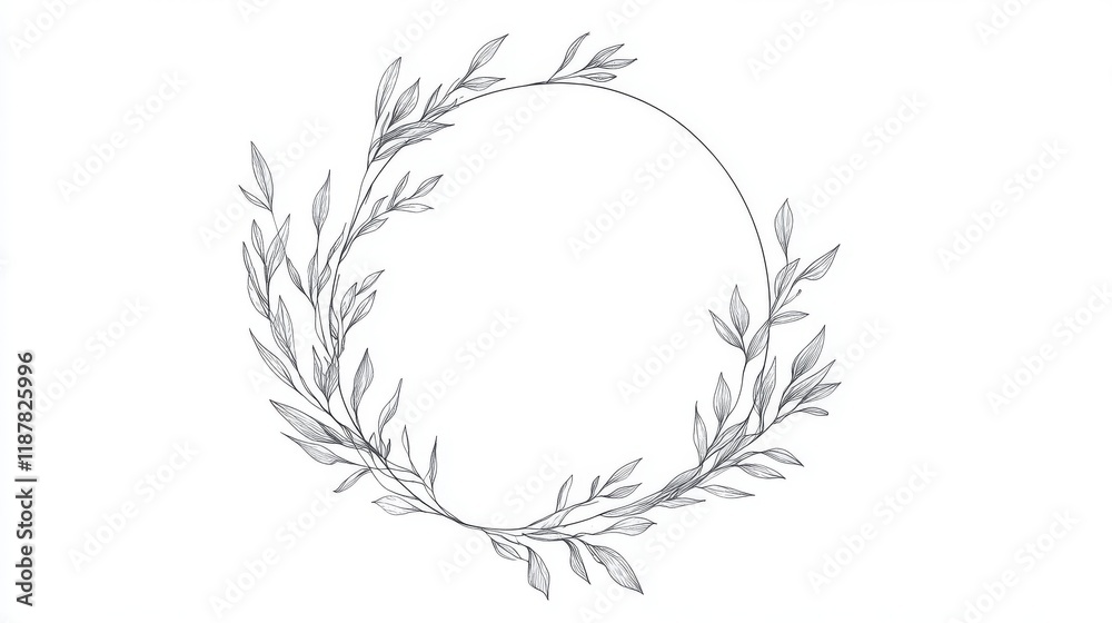 delicate botanical line drawings, minimalist circle frames, elegant floral motifs, hand sketched laurel wreaths, simple leaf patterns, thin continuous lines, organic branch designs, natural delicate botanical line drawings, minimalist circle frames, elegant floral motifs, hand sketched laurel wreaths, simple leaf patterns, thin continuous lines, organic branch designs, natural