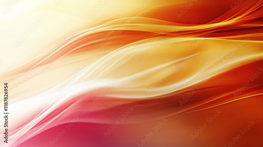 Obraz premium Abstract orange and yellow wave background.