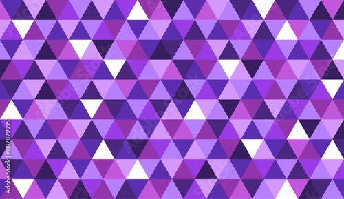 Purple Geometric triangle mosaic pattern. Prism triangular Seamless Pattern Background Holographic Foil Multi Color Triangle Texture. repeat colorful-mosaic wallpaper