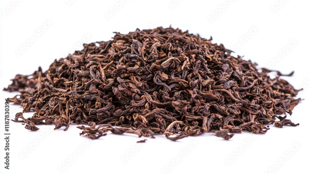 Dark Brown Dried Tea Leaves Dark Brown Dried Tea Leaves