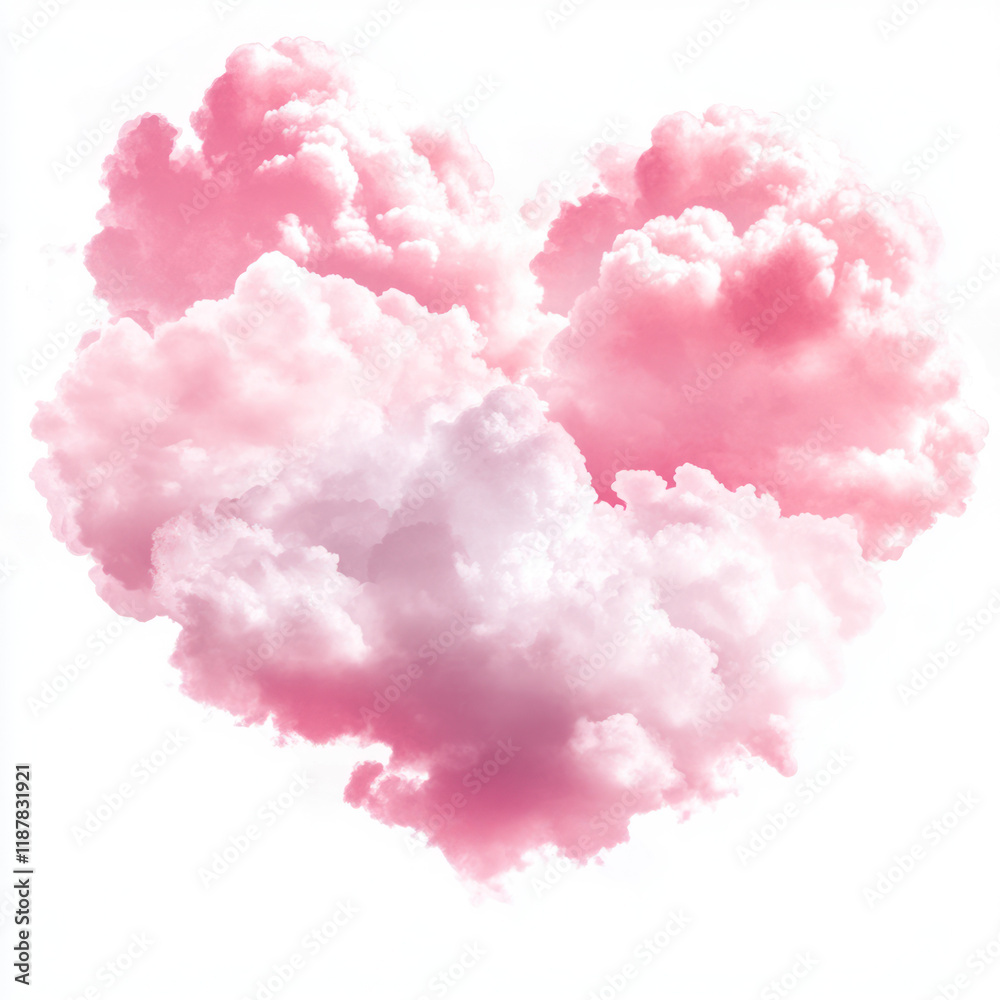 Fototapeta premium heart shaped cloud