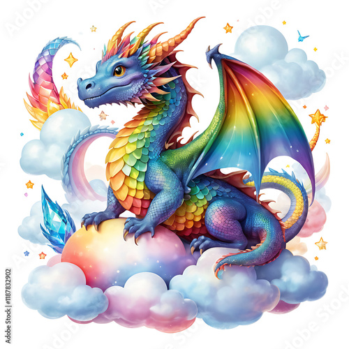 Prismatic Guardian: The Skyborn Dragon