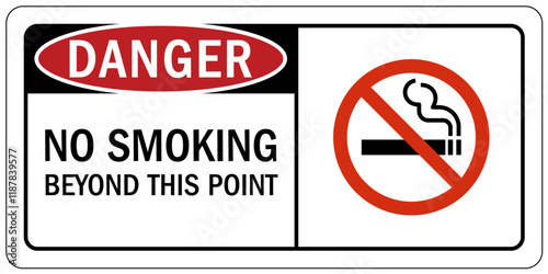 No smoking sign no smoking beyond this point
