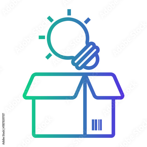 strategy Line Gradient Icon