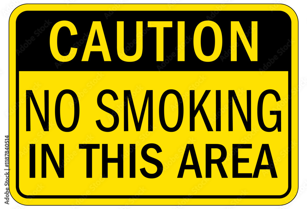 Fototapeta premium No smoking sign no smoking in this area