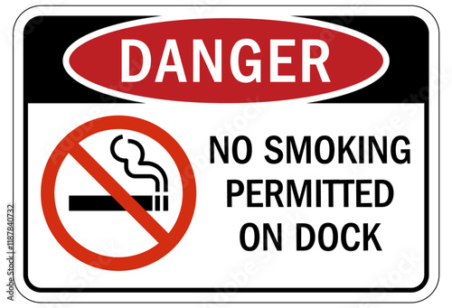 No smoking sign no smoking permitted on dock