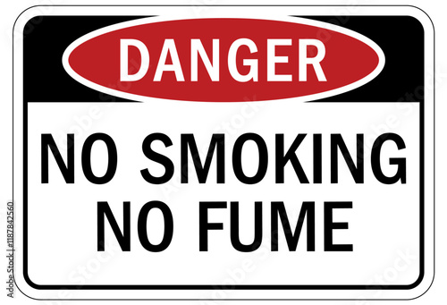 No smoking sign no fume