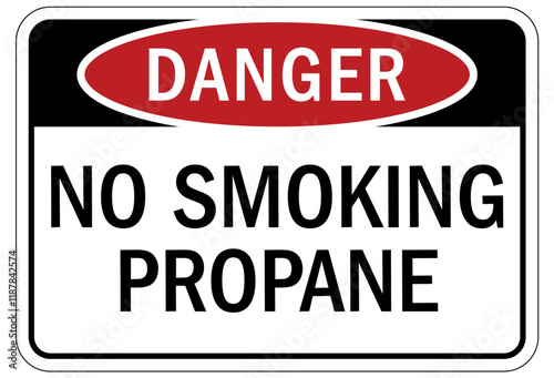 No smoking sign propane