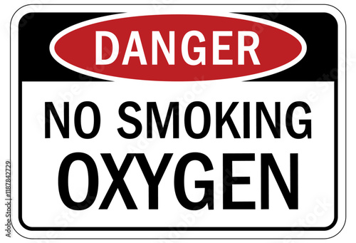 No smoking sign oxygen