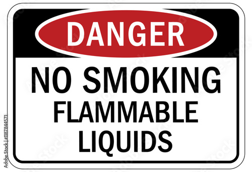 No smoking sign no smoking flammable liquids