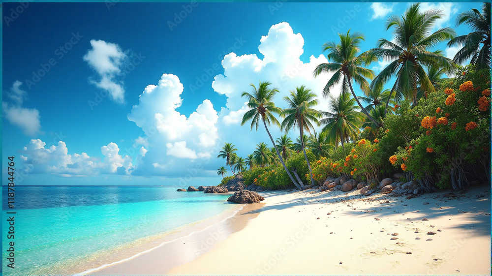Obraz premium tropical paradise island