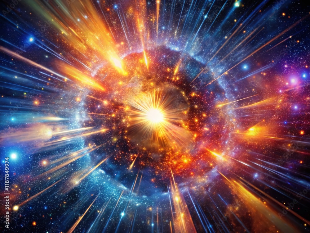 Macro Hyperspace Tunnel: Expanding Galaxy, Cosmic Explosion, Starfield, Nebula Macro Hyperspace Tunnel: Expanding Galaxy, Cosmic Explosion, Starfield, Nebula