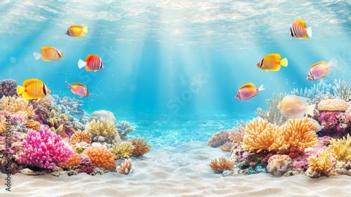 Fototapeta Naklejka Na Ścianę i Meble -  coral reef ecosystem