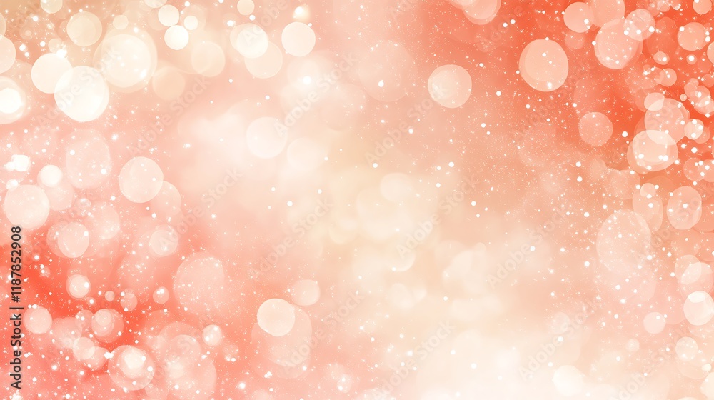 Abstract bokeh background with peach and white lights Abstract bokeh background with peach and white lights