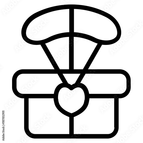 Clothes Donation Line Icon