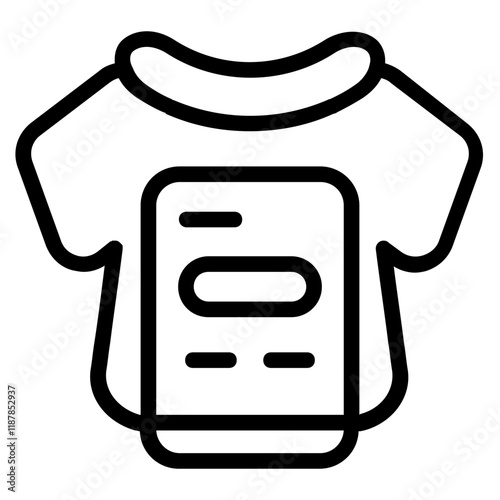 Clothes Donation Line Icon