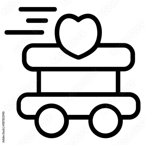 Clothes Donation Line Icon
